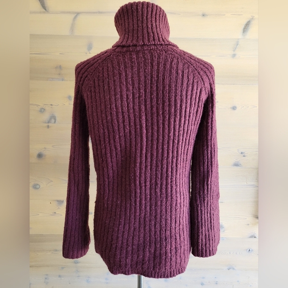 Simply Vera by Vera Wang Oversized Ribbed Turtleneck Sweater size XS - Picture 2 of 6